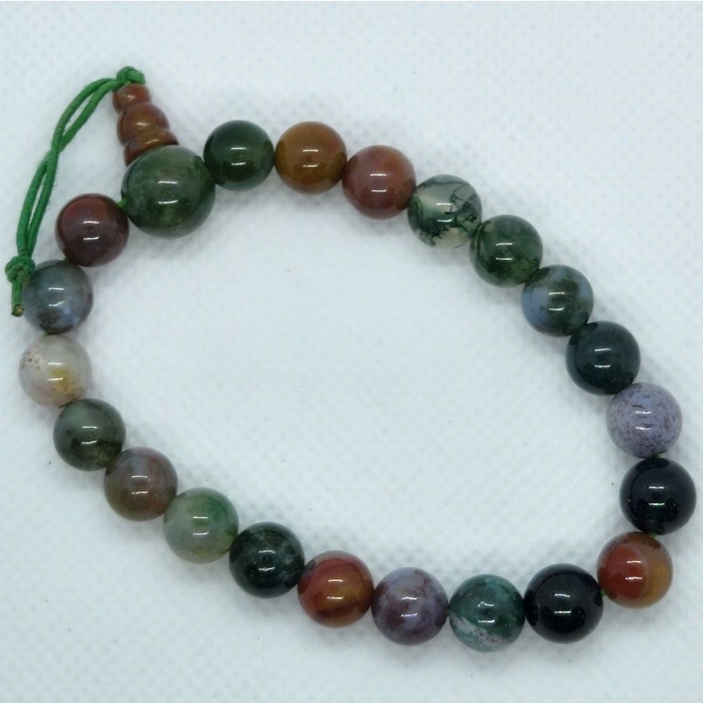 🔹️Multicolored Earth Toned Beaded Meditation Bracelet
